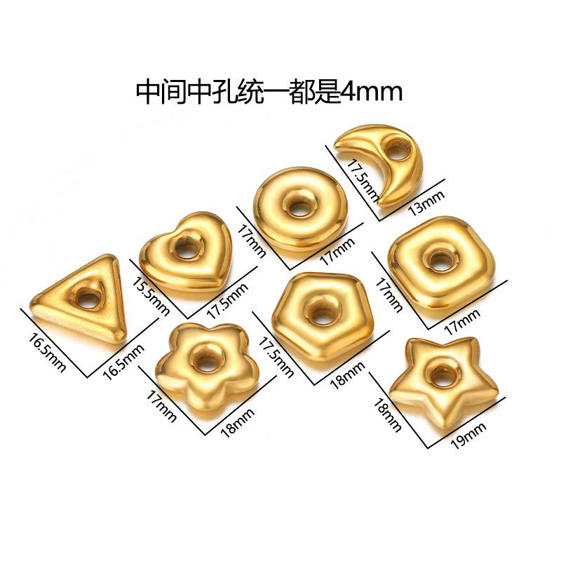 Stainless Steel Mixed Shape Spacer Beads