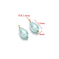 Crystal & Pearl Bead Charms with Stainless Steel Loop