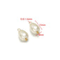 Crystal & Pearl Bead Charms with Stainless Steel Loop
