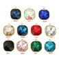 Faceted Glass Heart Charms