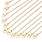 Gold Plated Stainless Steel Cable Necklace Chain