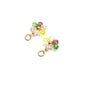 Multicolor Crystal Flower Charms