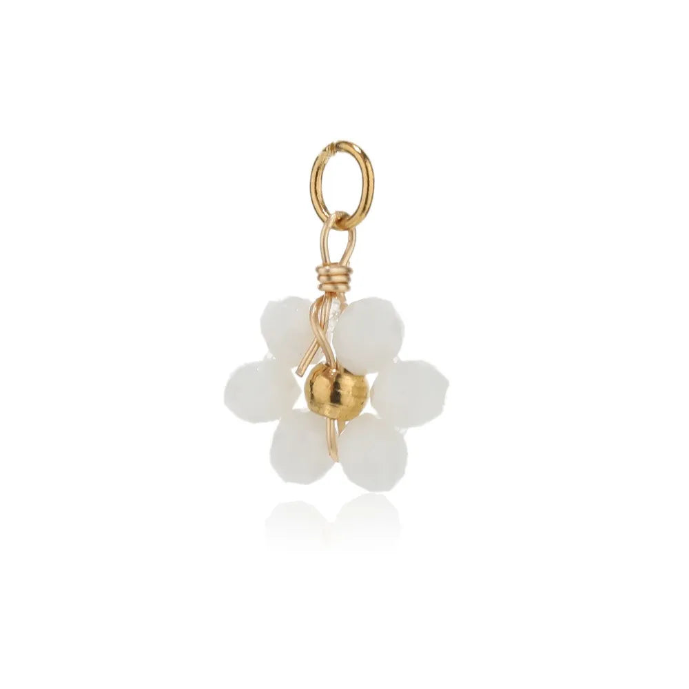 Multicolor Crystal Flower Charms