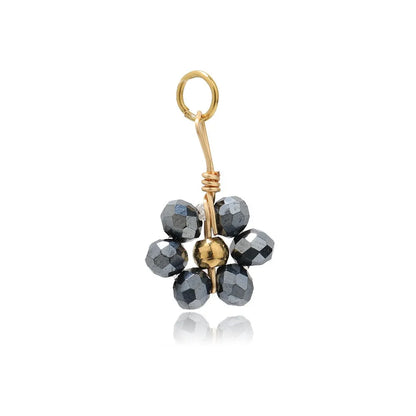Multicolor Crystal Flower Charms