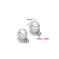 Round Pearl Charms with Stainless Steel Loop