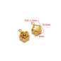 Stainless Steel 3D Rose Flower Charms