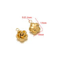 Stainless Steel 3D Rose Flower Charms