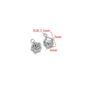 Stainless Steel 3D Rose Flower Charms