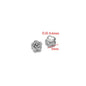 Stainless Steel 3D Rose Flower Charms