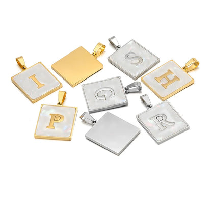 UEE Jewelry Stainless Steel Alphabet Charms A-Z