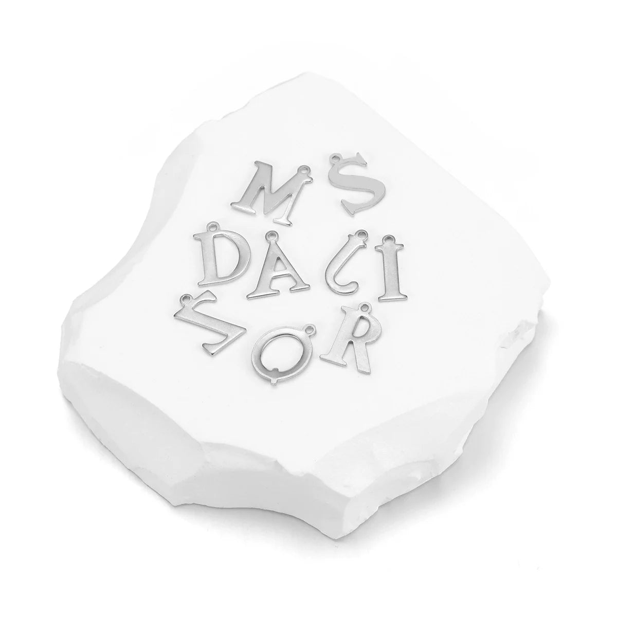 UEE Jewelry Stainless Steel Alphabet Charms A-Z