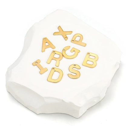 Stainless Steel Alphabet Letter Charms A–Z