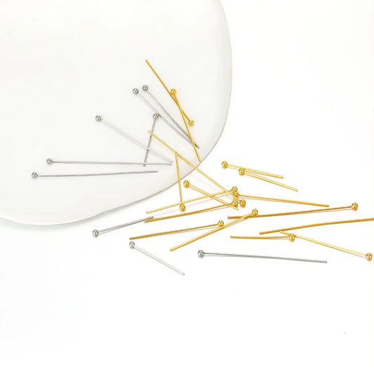 UEE Jewelry Stainless Steel Ball Head Pins