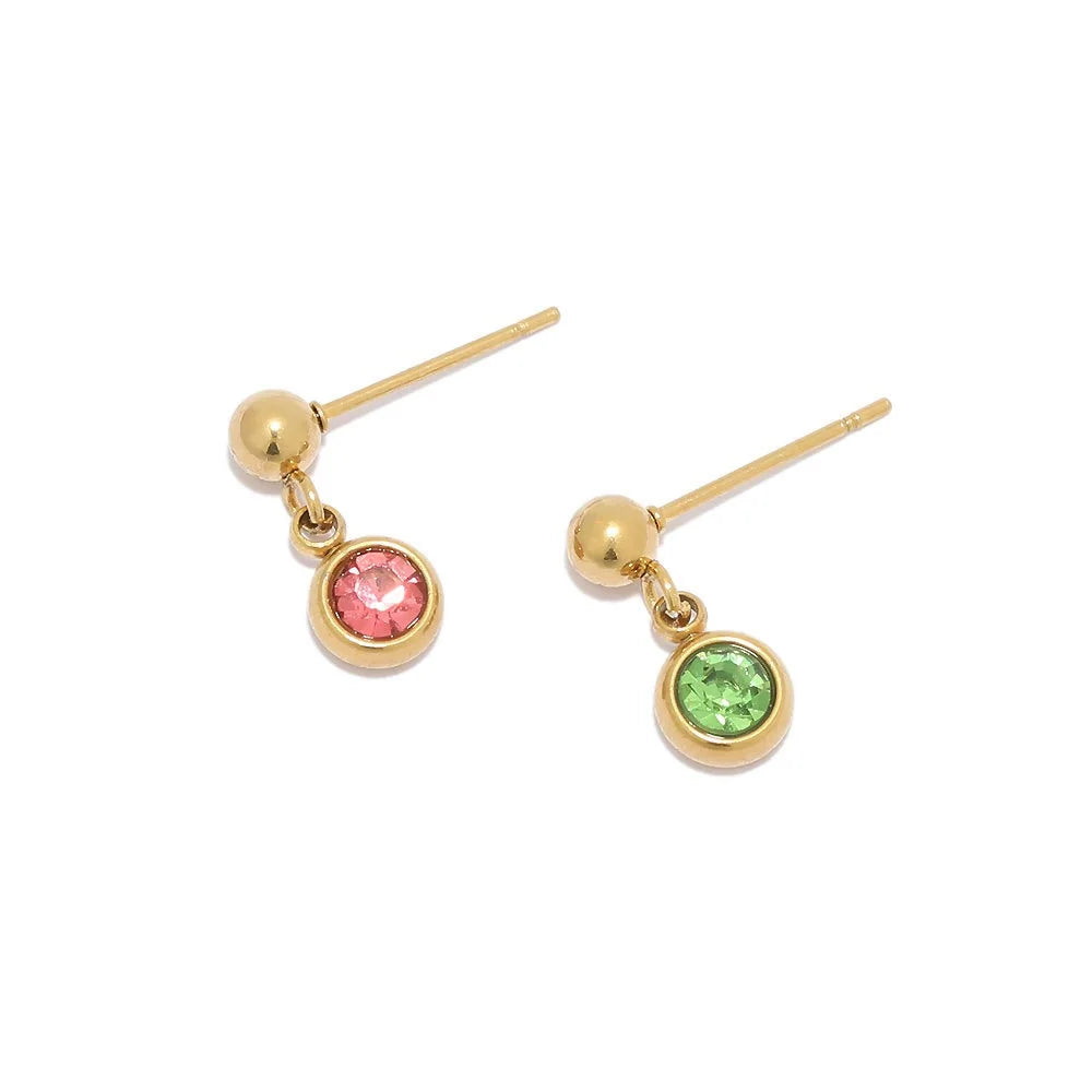Stainless Steel Ball Stud Earring Posts with Loop