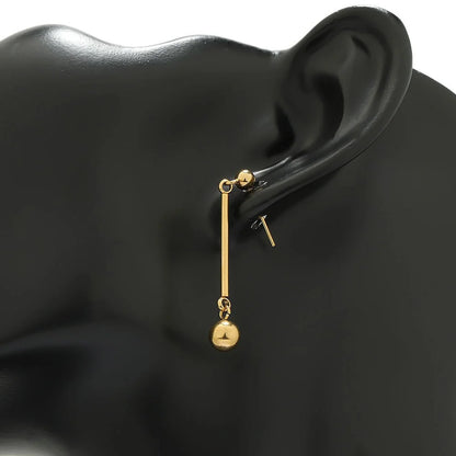 Stainless Steel Ball Stud Earring Posts with Loop