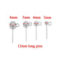 Stainless Steel Ball Stud Earring Posts with Loop