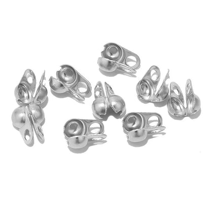 Stainless Steel Clamshell Bead Tips