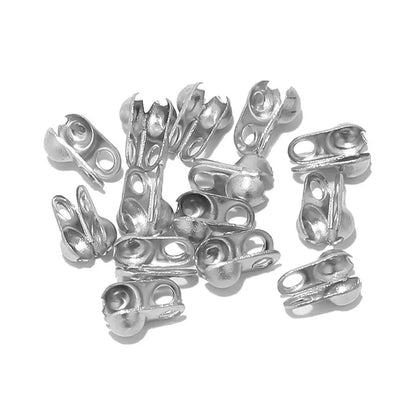 Stainless Steel Clamshell Bead Tips
