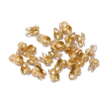 Stainless Steel Clamshell Bead Tips