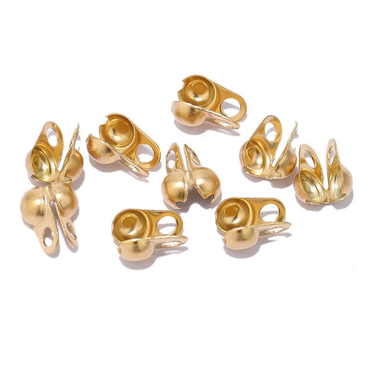 Stainless Steel Clamshell Bead Tips