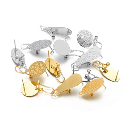 Stainless Steel Clip-On Earring Findings