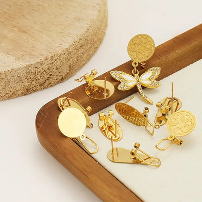 Stainless Steel Clip-On Earring Findings
