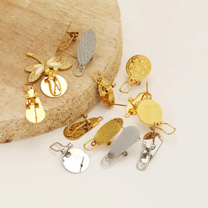 Stainless Steel Clip-On Earring Findings