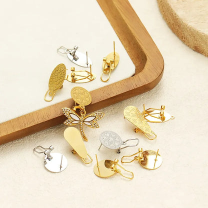 Stainless Steel Clip-On Earring Findings