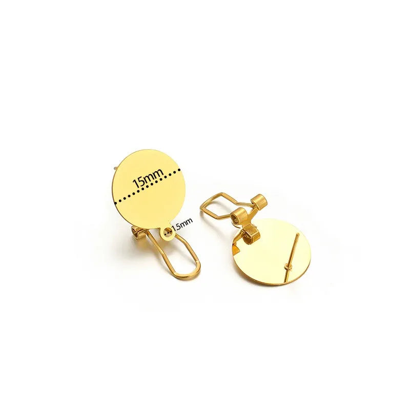 Stainless Steel Clip-On Earring Findings