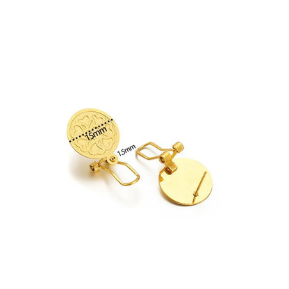 Stainless Steel Clip-On Earring Findings