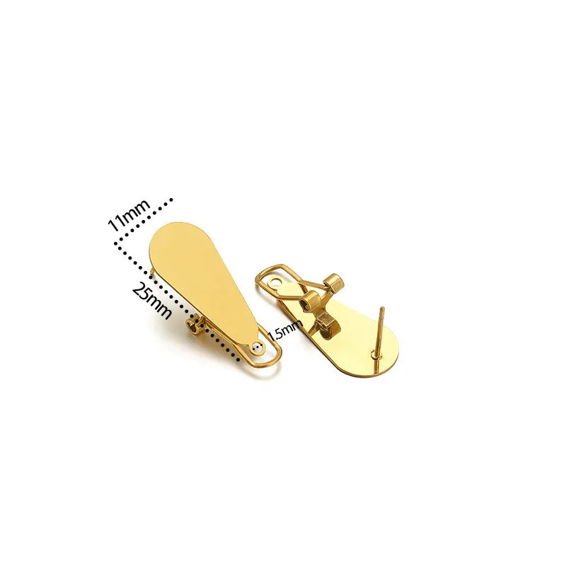 Stainless Steel Clip-On Earring Findings