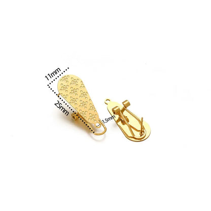 Stainless Steel Clip-On Earring Findings