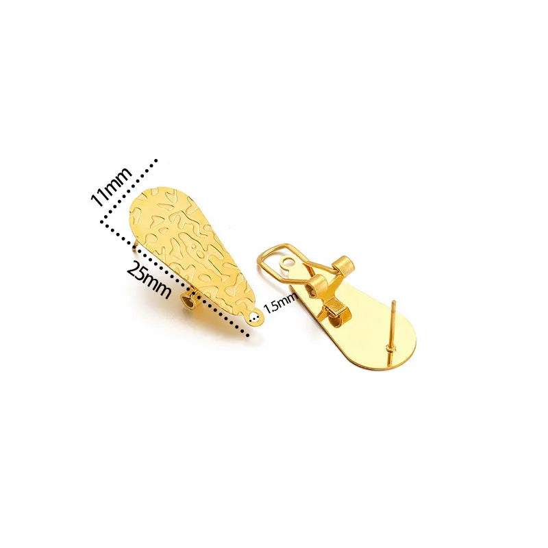 Stainless Steel Clip-On Earring Findings