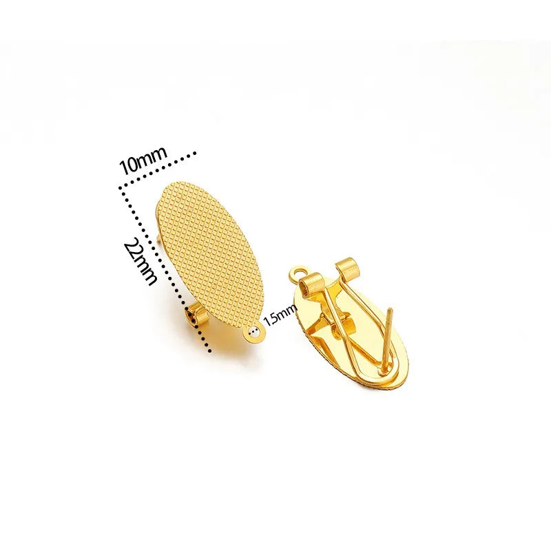 Stainless Steel Clip-On Earring Findings