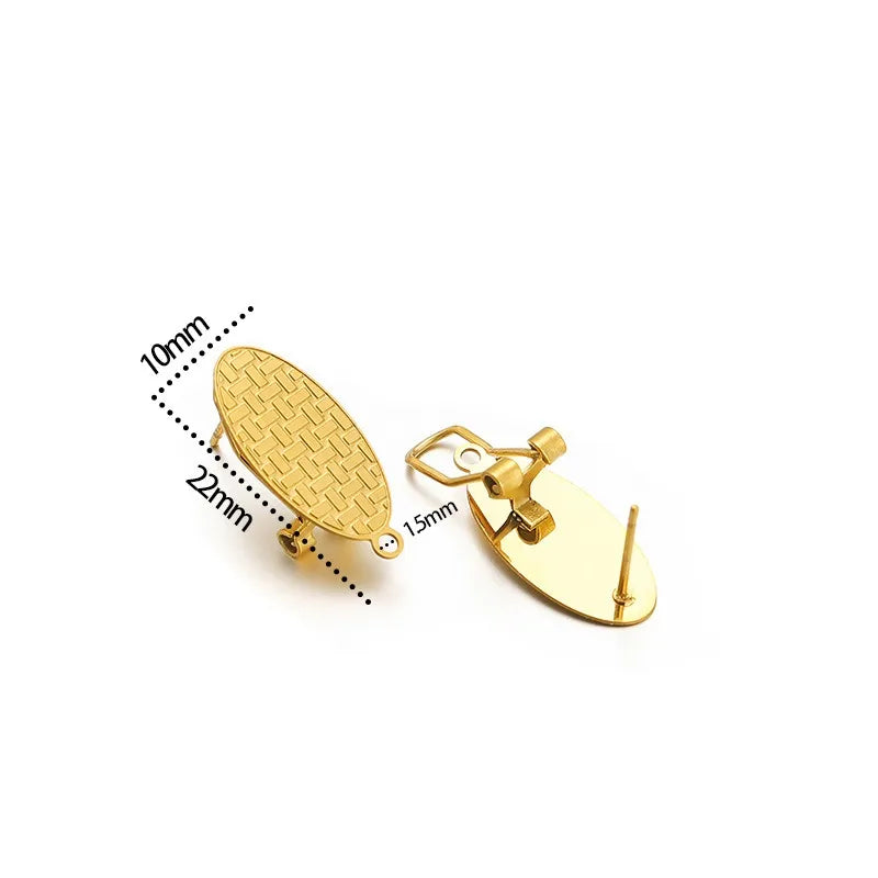 Stainless Steel Clip-On Earring Findings
