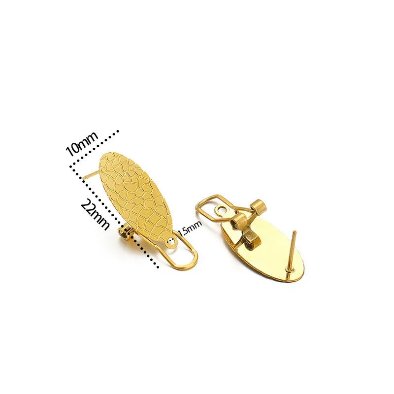 Stainless Steel Clip-On Earring Findings