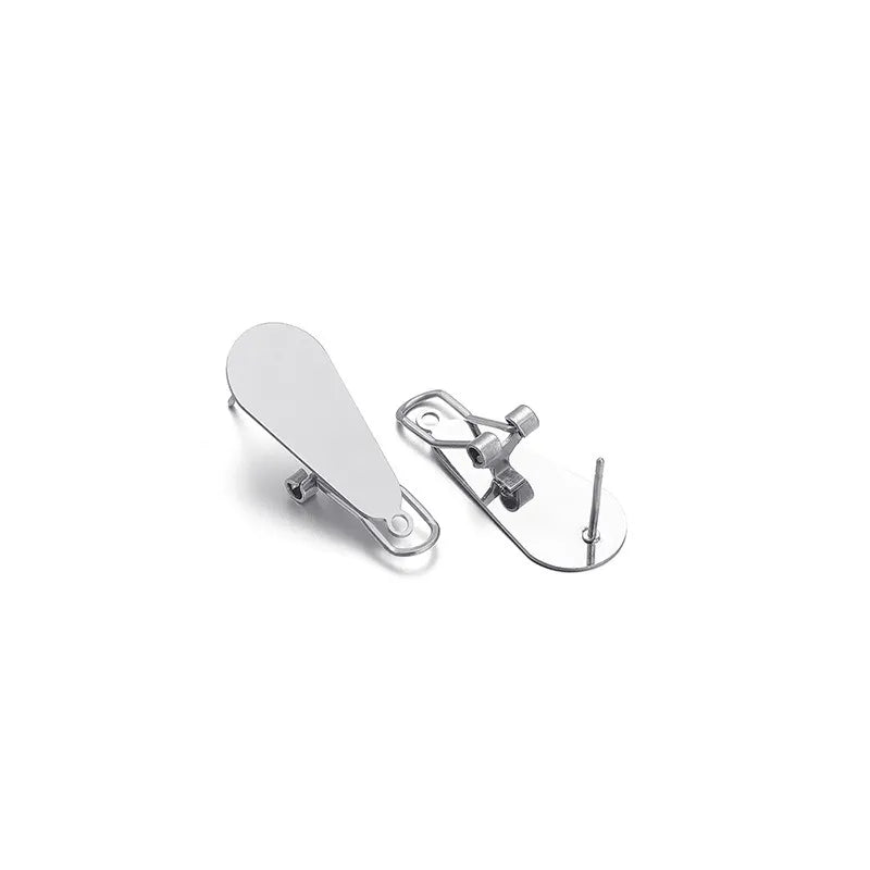 Stainless Steel Clip-On Earring Findings