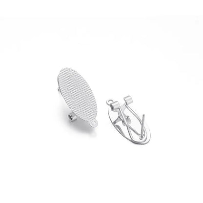 Stainless Steel Clip-On Earring Findings