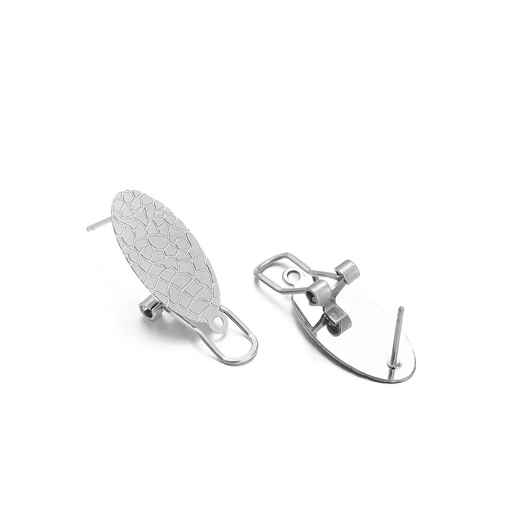 Stainless Steel Clip-On Earring Findings