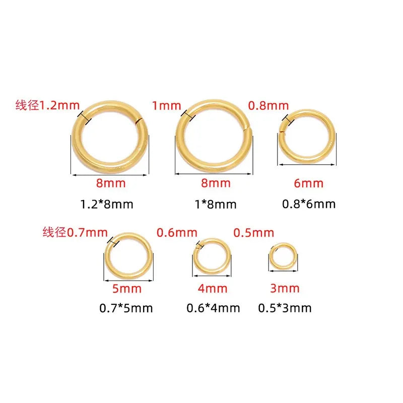 Stainless Steel Closed Jump Rings