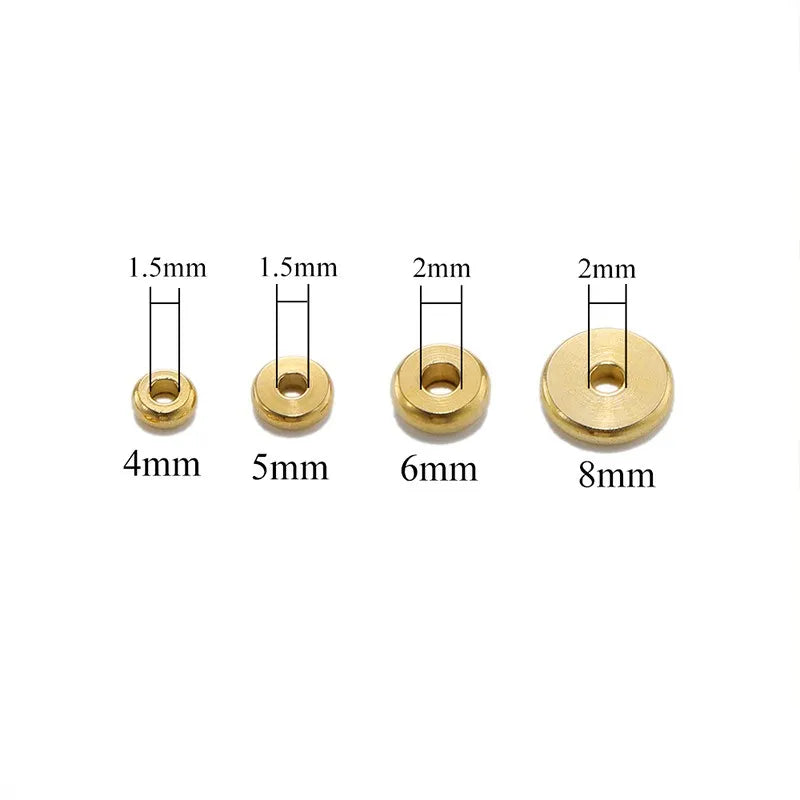 Stainless Steel Disc Spacer Beads