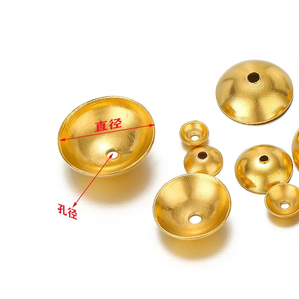 Stainless Steel Domed Bead Caps