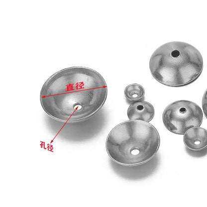 Stainless Steel Domed Bead Caps