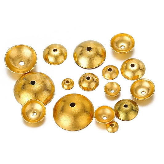 Stainless Steel Domed Bead Caps