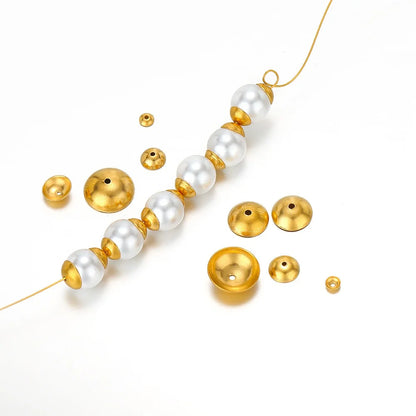 Stainless Steel Domed Bead Caps