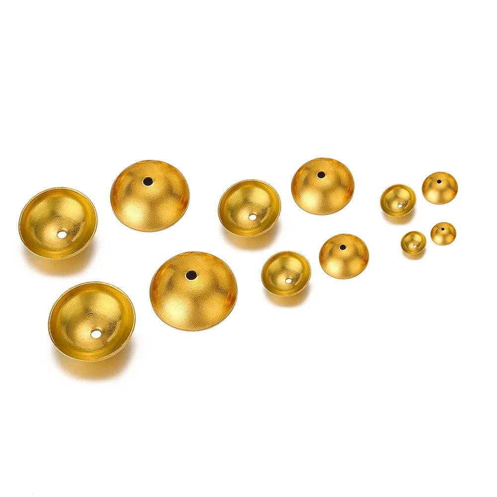 Stainless Steel Domed Bead Caps