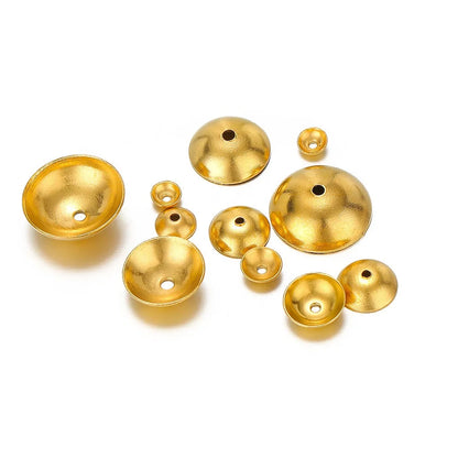 Stainless Steel Domed Bead Caps