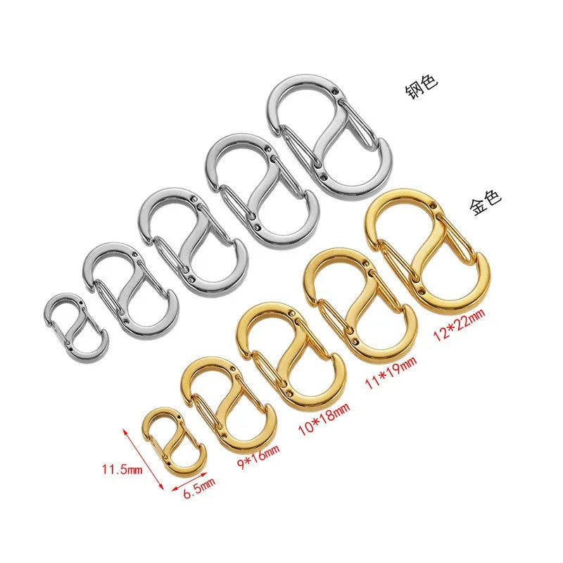 Stainless Steel Double-Ended Spring Clasps
