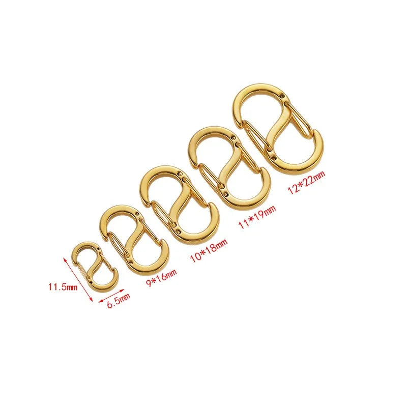 Stainless Steel Double-Ended Spring Clasps