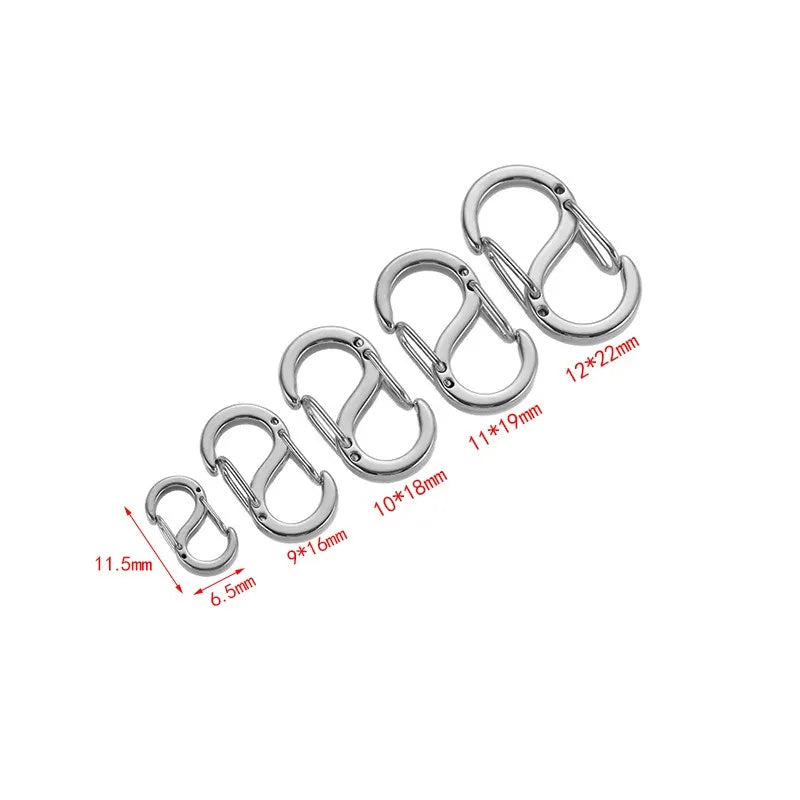 Stainless Steel Double-Ended Spring Clasps
